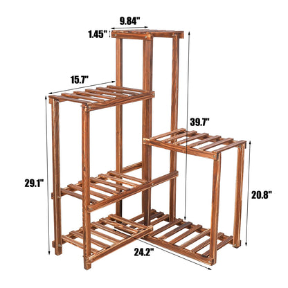 Solid Wood Plant Pot Stand for Indoor and Outdoor SKU 35005