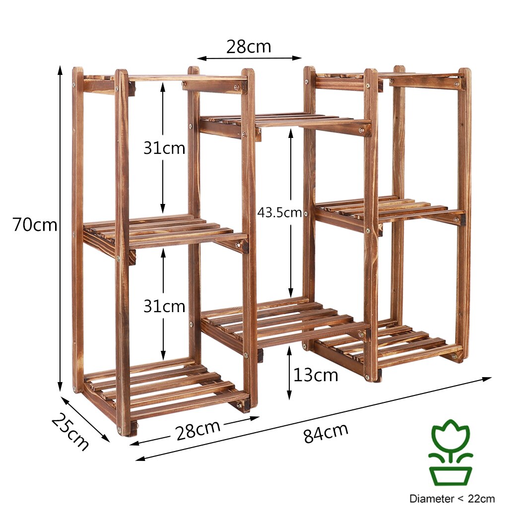Solid Wood Plant Pot Stand for Indoor and Outdoor SKU 35009