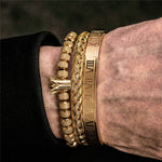 Stainless Steel Royal Crown Charm Bracelet