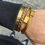 Stainless Steel Charm Bracelet for Men