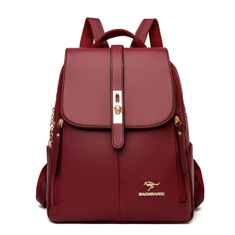 Cute Bookbag Leather Backpack Purse for Women 82034