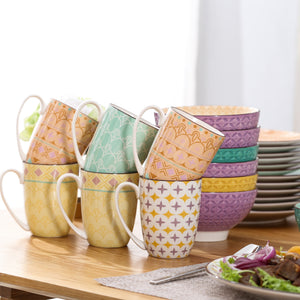 Stoneware Ceramic Dinnerware Set for 4 8 12 SKU 70014