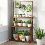 Solid Wood Plant Pot Stand for Indoor and Outdoor SKU 35015