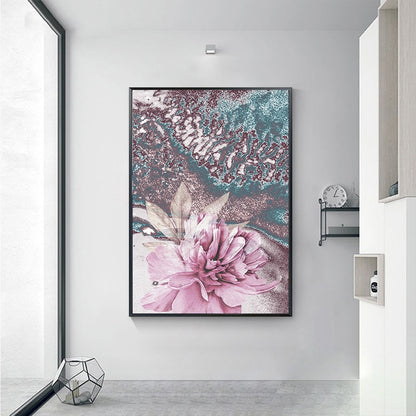 Pink Flower Art Print on Canvas 31037