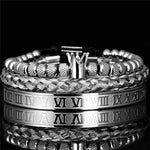 Stainless Steel Royal Crown Charm Bracelet