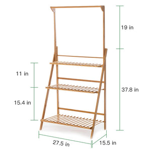 Bamboo Plant Pot Stand for Indoor and Outdoor SKU 35002