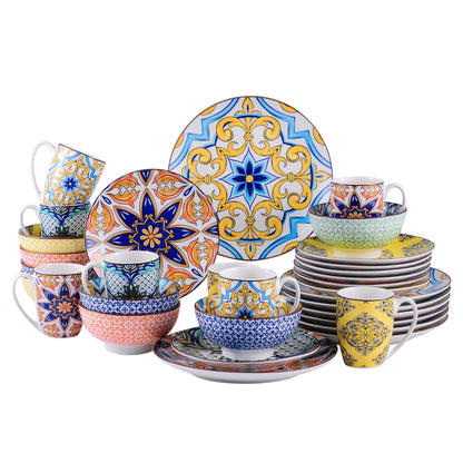 Stoneware Ceramic Dinnerware Set 16 32 48 PC 70013