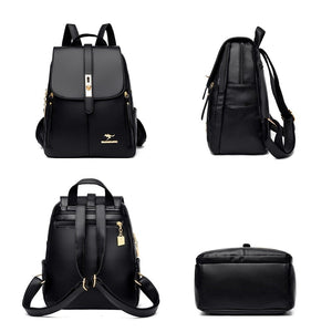 Cute Bookbag Leather Backpack Purse for Women 82034