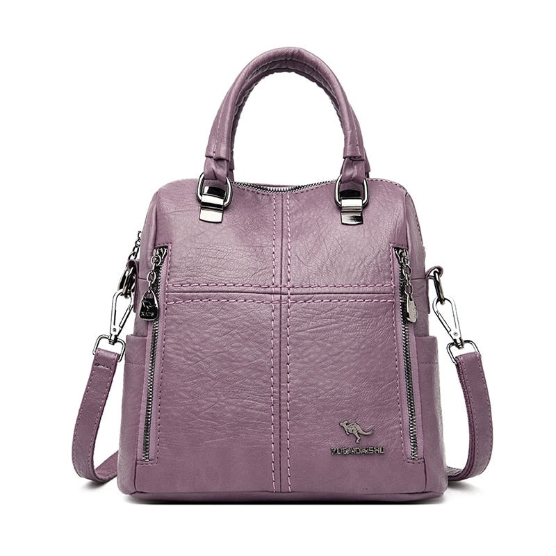 Leather Shoulder Purse Handbag for Women 83005