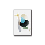 Modern Geometric Shape Art Print on Canvas