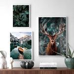 Forest Deer Art Print on Canvas