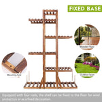 Solid Wood Plant Pot Stand for Indoor and Outdoor SKU 35017