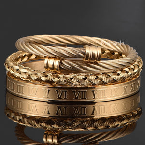 Stainless Steel Charm Bracelet for Men