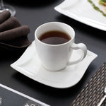 White Stoneware Ceramic Dinnerware Set for 6 12 SKU 70017