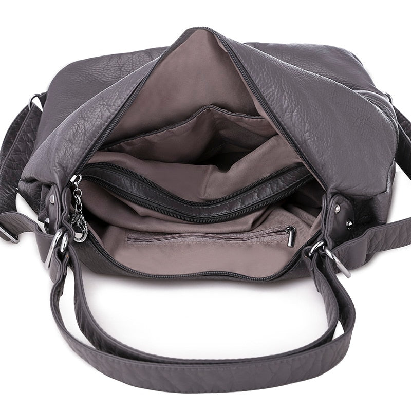 Leather Shoulder Purse Handbag for Women 83006