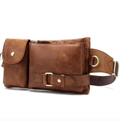 Fashion Waist Bag Leather Fanny Pack for Men 82027