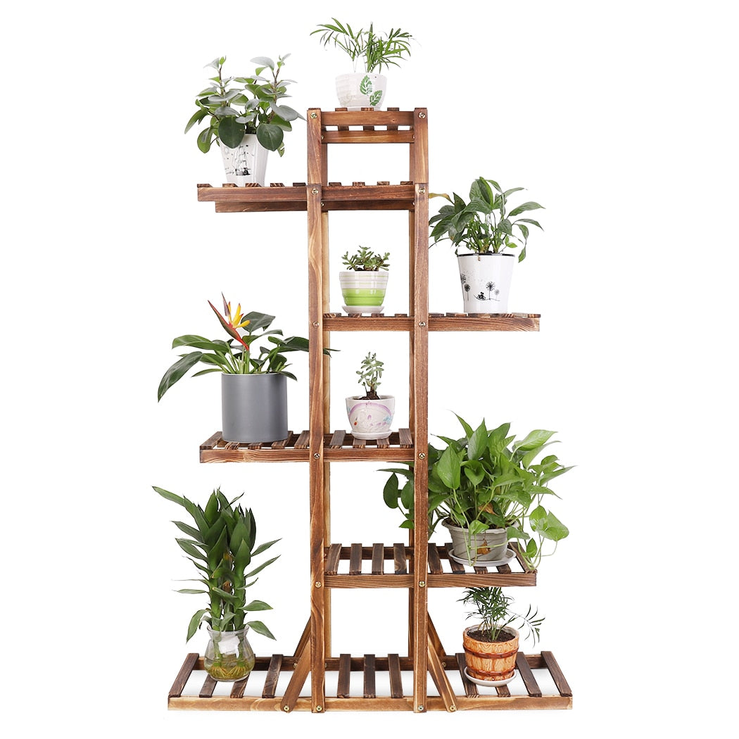 Solid Wood Plant Pot Stand for Indoor and Outdoor SKU 35017