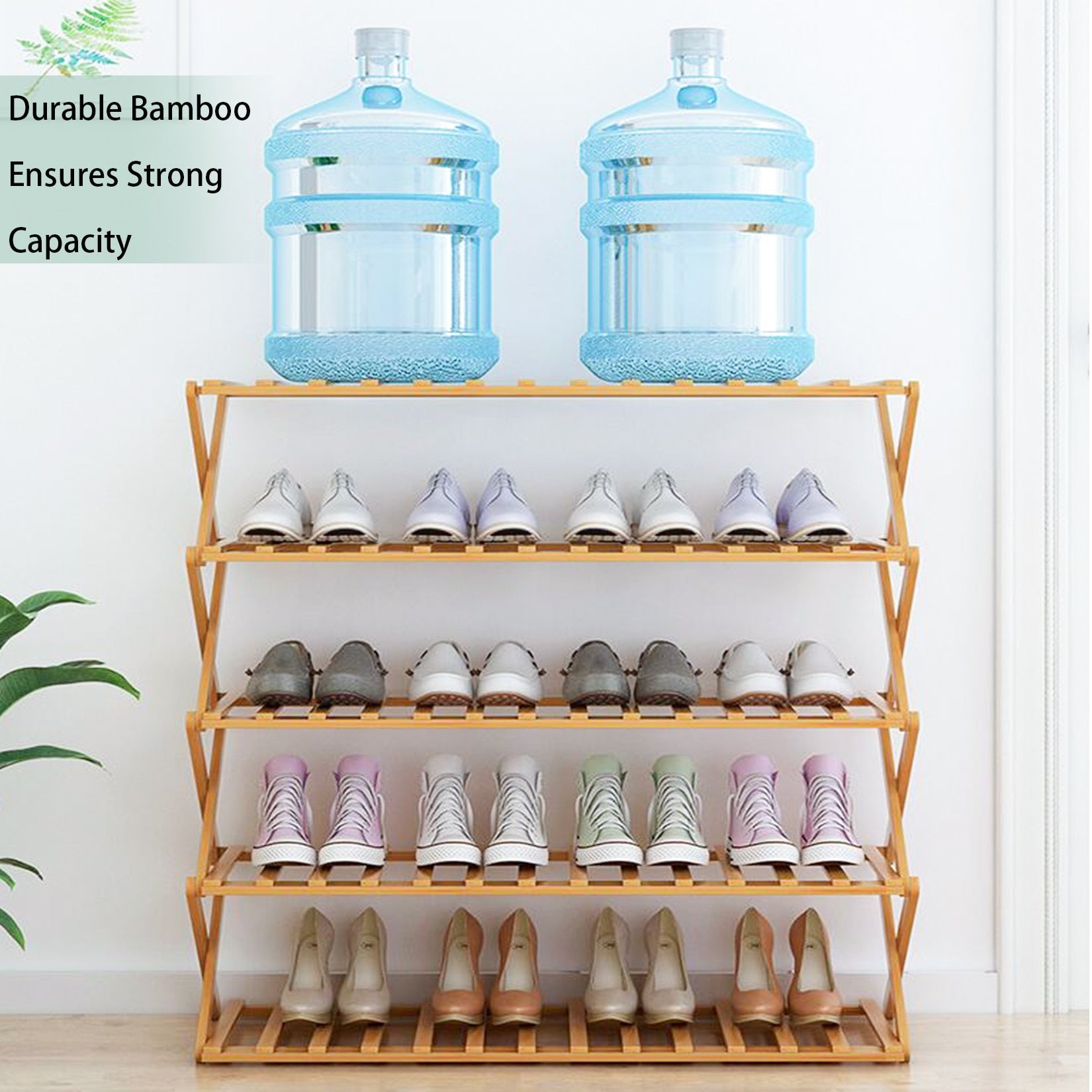 Bamboo Plant Pot Stand for Indoor and Outdoor SKU 35018