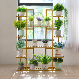 Bamboo Plant Pot Stand for Indoor and Outdoor SKU 35008
