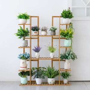 Bamboo Plant Pot Stand for Indoor and Outdoor SKU 35008