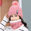 Women's Knitted Beanie with Neck Warmer