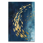 Butterfly and Fish Art Print on Canvas