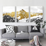 Snow Mountain Art Print on Canvas