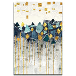 Mountain and Sun Art Print on Canvas