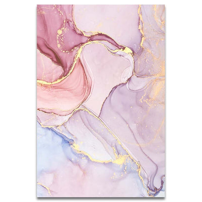 Pink Abstraction Art Print on Canvas
