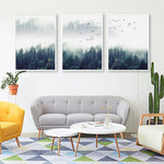 Mist and Forest Art Print on Canvas