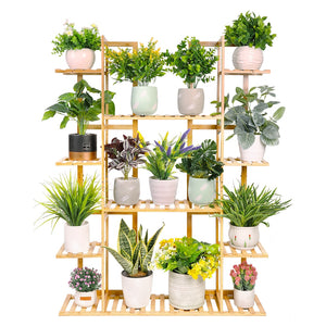 Bamboo Plant Pot Stand for Indoor and Outdoor SKU 35008