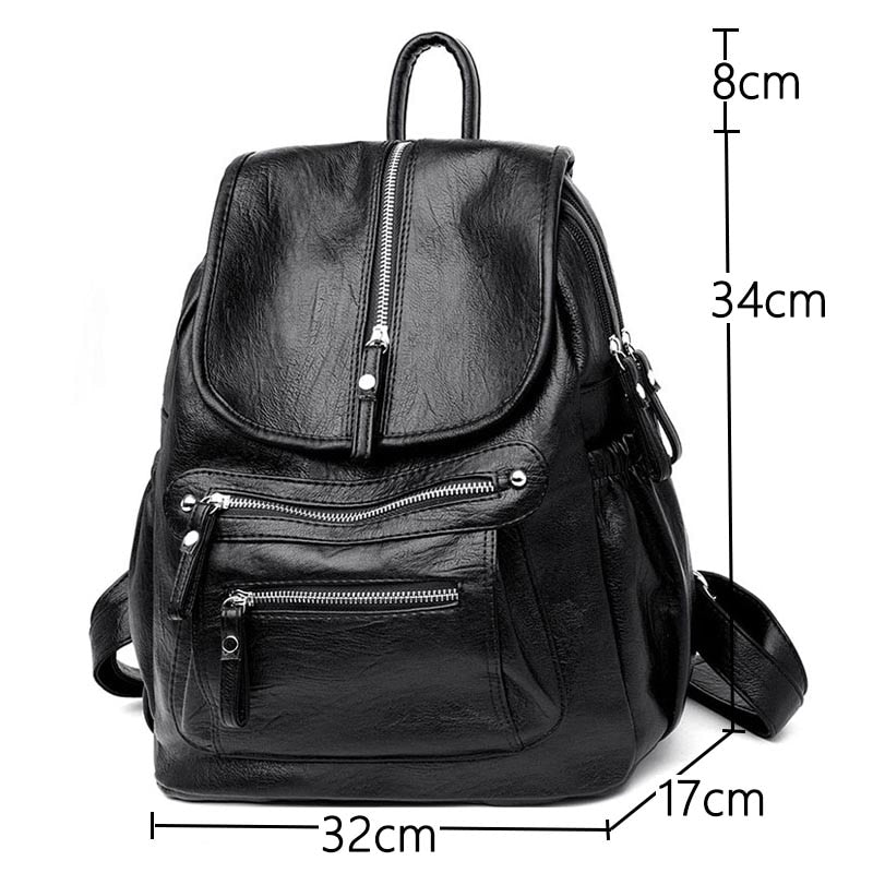 Cute Bookbag Leather Backpack Purse for Women 82036
