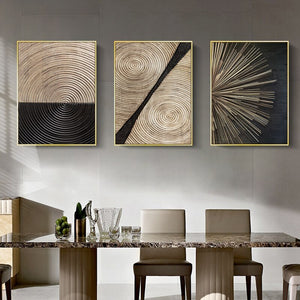 Tree Rings Art Print on Canvas 31039