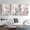 Pink Flower Art Print on Canvas