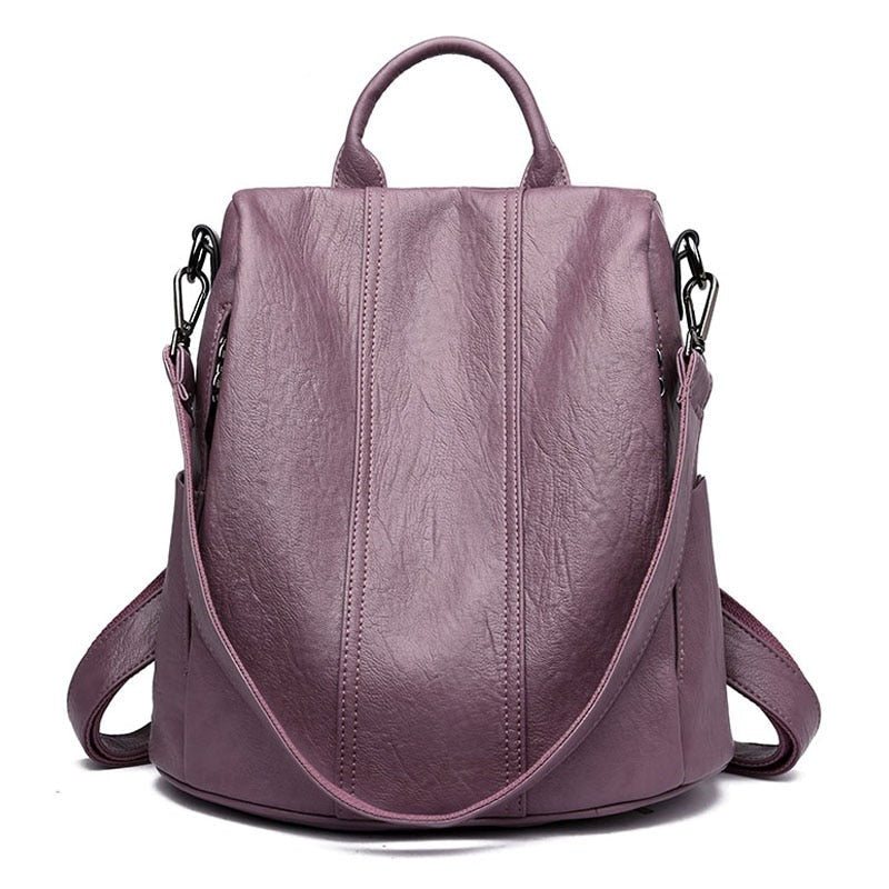Cute Bookbag Leather Backpack Purse for Women 82037