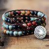Natural Stone Leather Bracelet S2