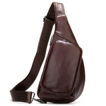 Leather Sling Crossbody Chest Bag for Men 82029