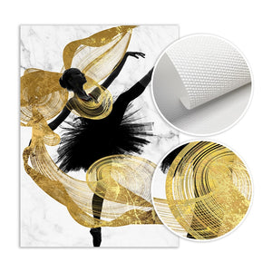 Dancing Ballerina Art Print on Canvas 31038