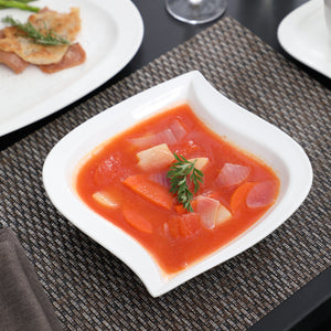 White Stoneware Ceramic Dinnerware Set for 6 12 SKU 70017