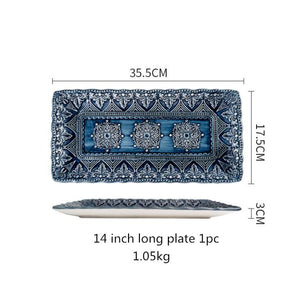 Luxury Baroque Ceramic Dinnerware Set for 1 2 4 SKU 70082