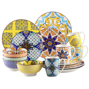 Stoneware Ceramic Dinnerware Set 16 32 48 PC 70013