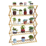 Bamboo Plant Pot Stand for Indoor and Outdoor SKU 35018