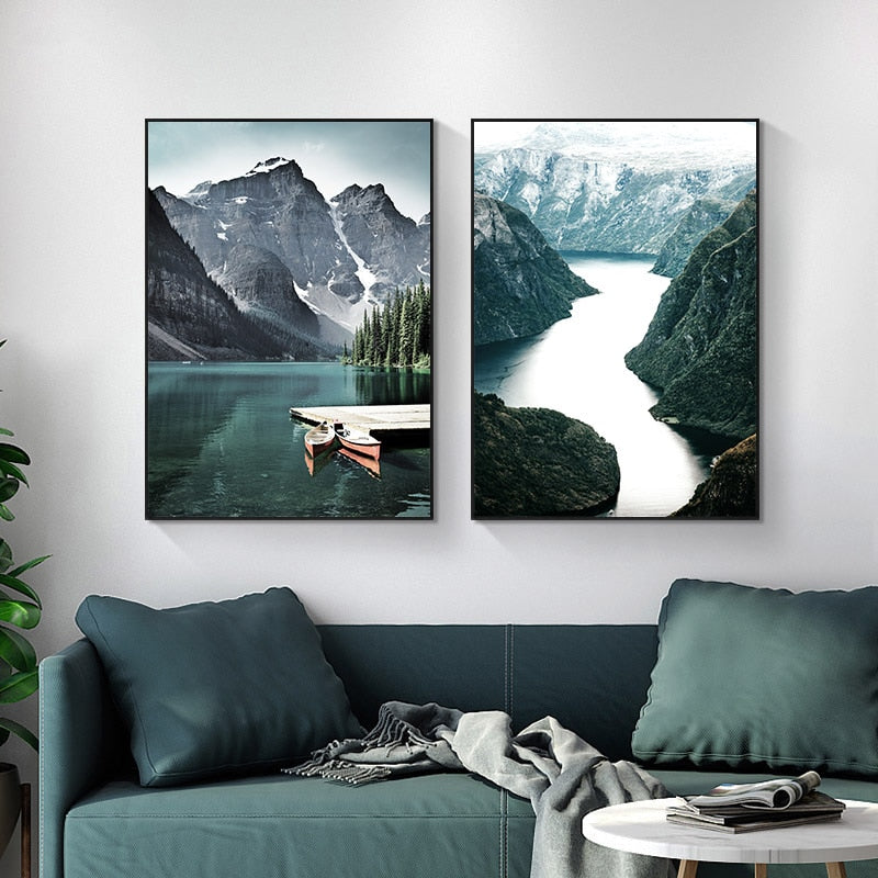 Lake of Clarity Art Print on Canvas