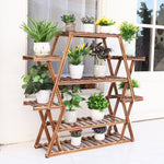 Solid Wood Plant Pot Stand for Indoor and Outdoor SKU 35012
