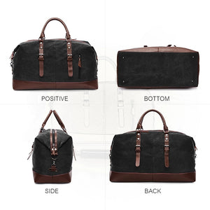 Canvas Leather Travel Bag