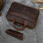 Leather Messenger Laptop Bag for Men 82004
