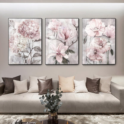 Pink Flower Art Print on Canvas