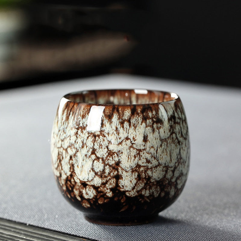 5 Piece Ceramic Porcelain Zen Tea Cup Set SKU 70012