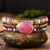 Natural Stone Leather Bracelet S3