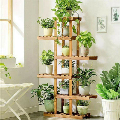 Solid Wood Plant Pot Stand for Indoor and Outdoor SKU 35017